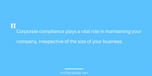 maintain corporate compliance