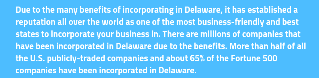 Benefits of incorporating in Delaware