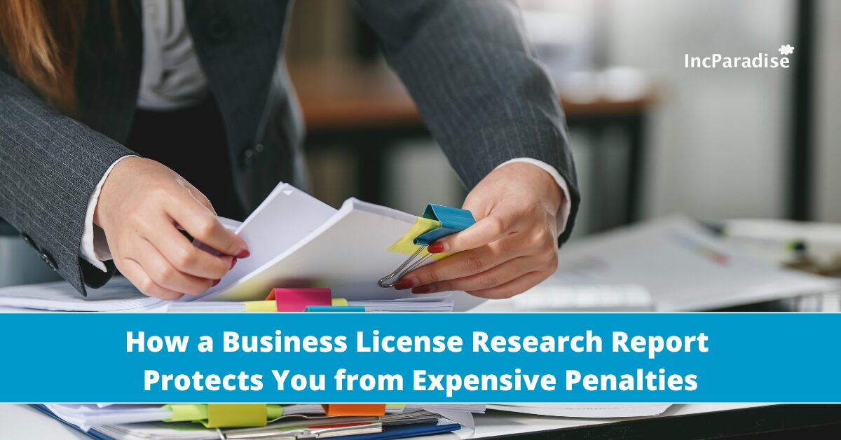 Business License Search Report