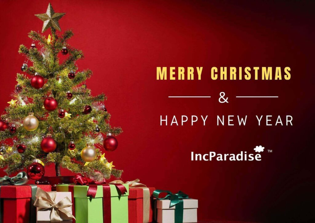 IncParadise Wishes You A Merry X’Mas & A Happy New Year